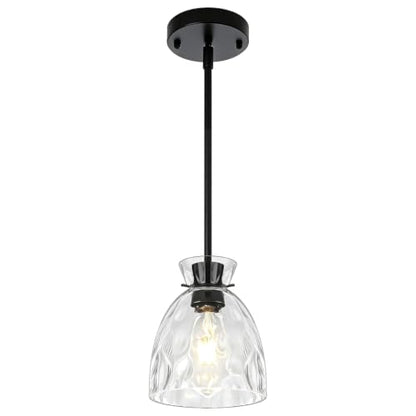 Pendant Lights Kitchen Island Modern Hammered Glass Hanging Pendant Light