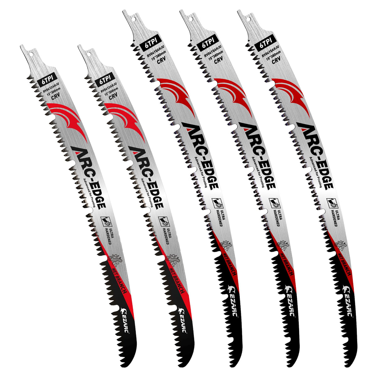 Arc Edge Reciprocating Saw Blades (12+15 Inch)