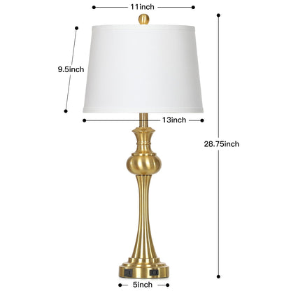 Gold Table Lamps Set of 2 (Gold-set of 2)