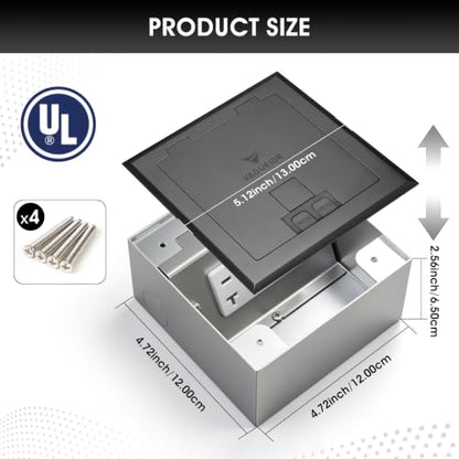 Recessed Flat Hidden Socket Kit