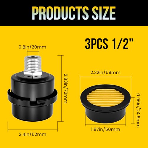 Thread Air Compressor Silencer with Filter Elements