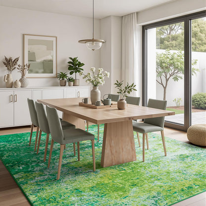 8x10 Green Area Rug for Living Room (Green / 8' x 10' (Rectangular))