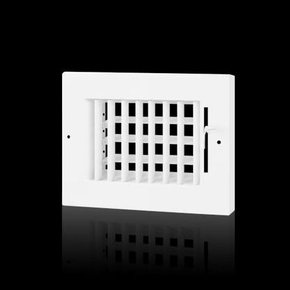 6x4 Adjustable Vent Cover Ceiling Register Vent Cover for Wall 6x4 Duct (6"Wx4"H)