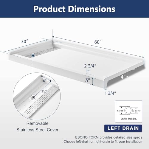 Shower Base with Drain