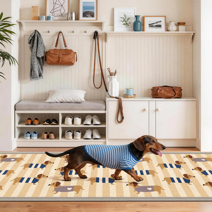 Waterproof 2x6 Runner Rug Non Slip Floor Runners for Dogs (Sau Beige / 2' x 6' (Runner))