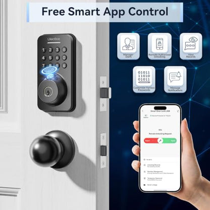 WiFi Fingerprint Smart Door Lock with Knob Set