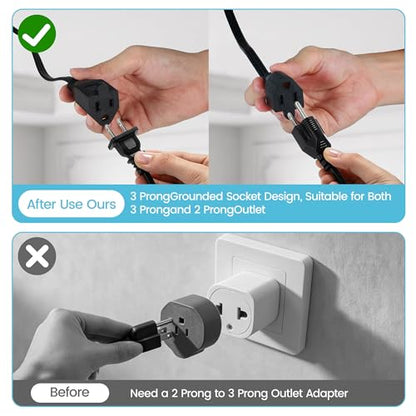 3 in 1 Light Socket Outlet Adapter