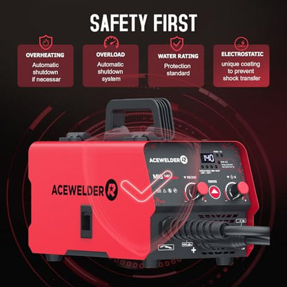140A Gasless Flux Core MIG Welder