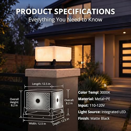 Modern Outdoor Post Light