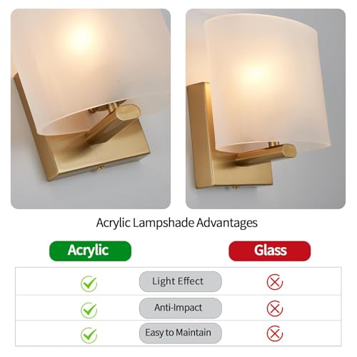 Modern Acrylic Shade Wall Light Fixture