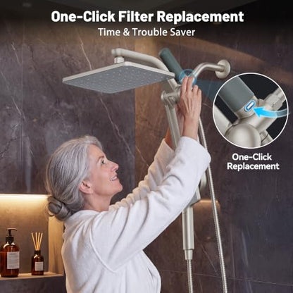 Dual Shower Head Combo with Filter