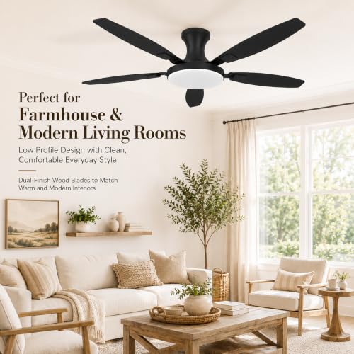 52 Inch Ceiling Fan with Lights and Remote