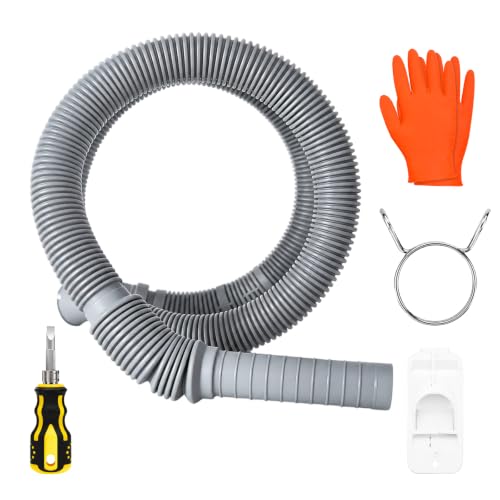 AEM73732901 Washer Drain Hose Washing Machine Drain Hose Replacement for LG & Kenmore Elite Front Load Washers Fit for AEM74053001 MEGJ62685201 2702257 PS8749199 PS8749199 WT7500CW WT1201CW WT1201CV