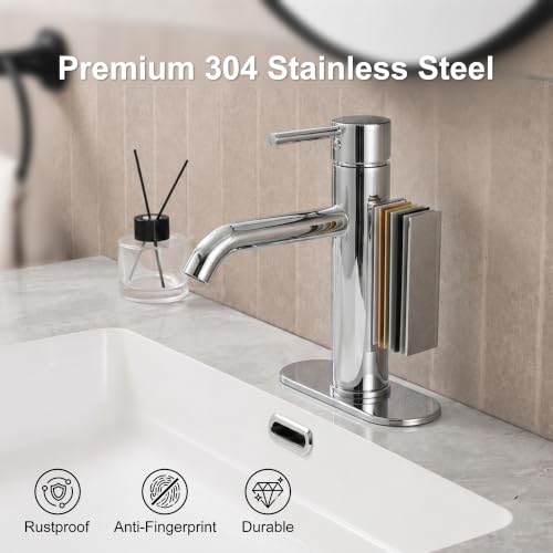 Bathroom Faucet (Polished Chrome)