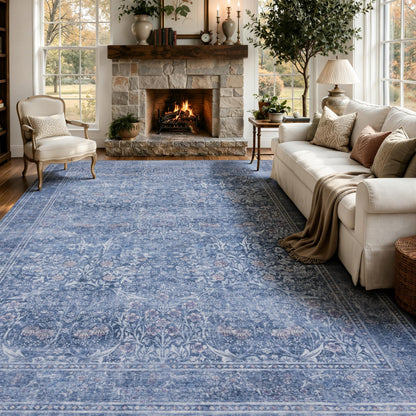 9x12 Area Rugs for Living Room (Dusk Blue / 9' x 12' (Rectangular))