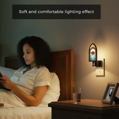 Night Lights Plug into Wall (Notre Dame Rose / 1 Pack)