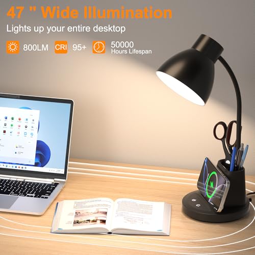 Desk Lamp with Pen Holder