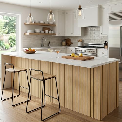 Faux Wood Peel and Stick Wall Paneling Roll