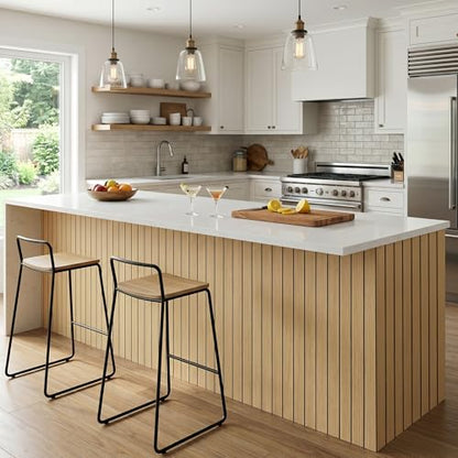 Faux Wood Peel and Stick Wall Paneling Roll