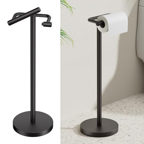 Freestanding Toilet Paper Holder Stand Free Standing