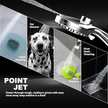 12 Inch High Pressure Rain Shower Head with Handheld Spray Combo (Chrome)