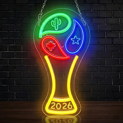 2026 Soccer Championship Trophy 3D Night Light