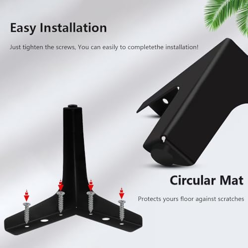 Metal Furniture Legs Black