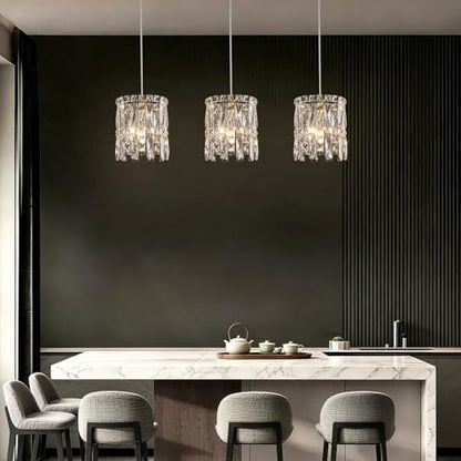 Modern Gold Crystal Chandelier Dimmable
