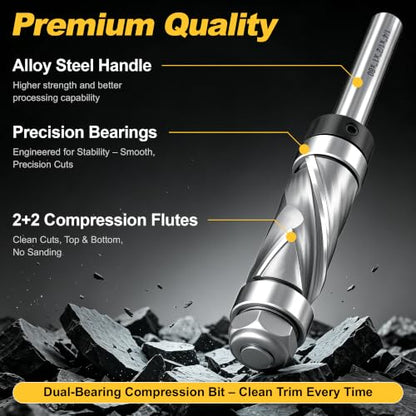Ultra Performance Pattern Flush Trim Router Bit
