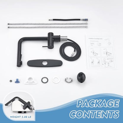 Kitchen Faucet with Pull Down Sprayer Bar Faucets Single Hole