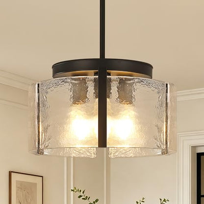 Black Glass Chandelier