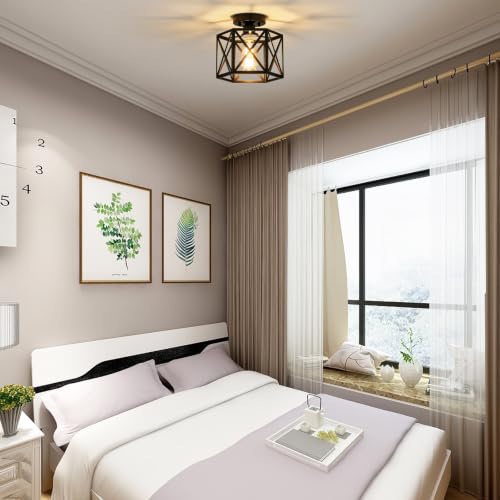 Farmhouse Semi Flush Mount Ceiling Light