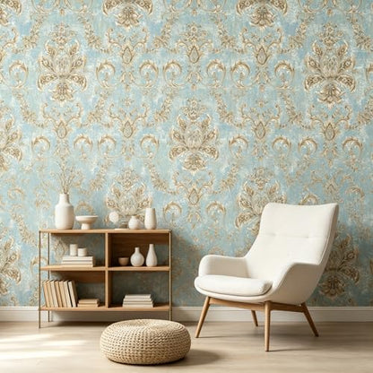 Vintage French Peel and Stick Floral Wallpaper