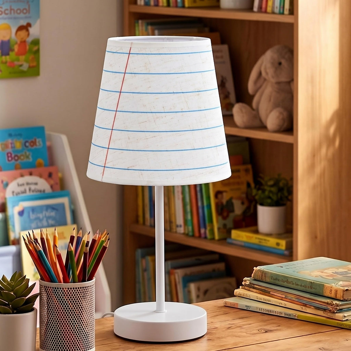Lined Notebook Table Lamps (Lined Notebook)