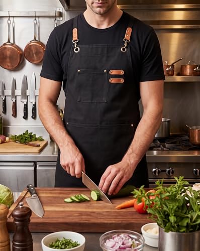 16oz Canvas Work Apron with Cross Back