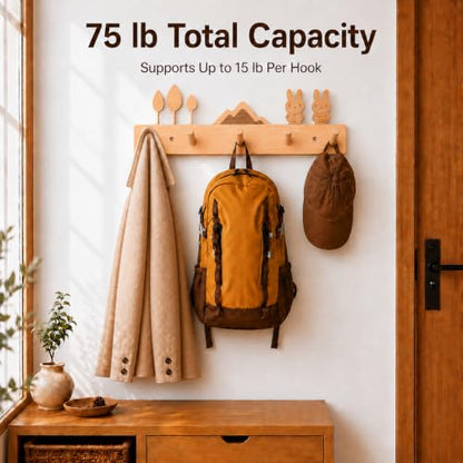 Decorative Wooden Wall Hooks