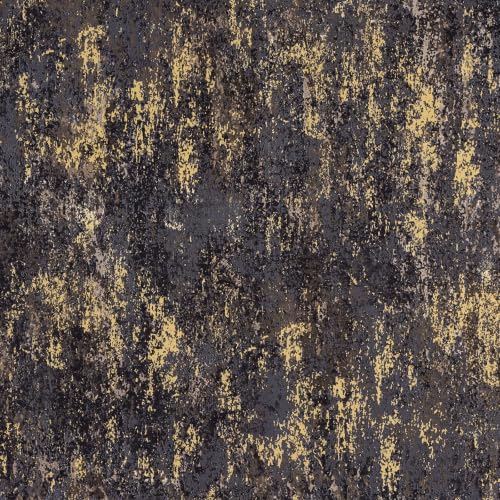 Black and Gold Peel and Stick Wallpaper Industrial Concrete Wall Paper