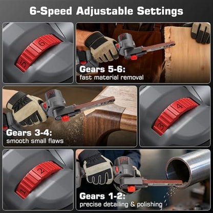 Brushless Cordless Detail Belt Sander Compatible with Milwaukee M18