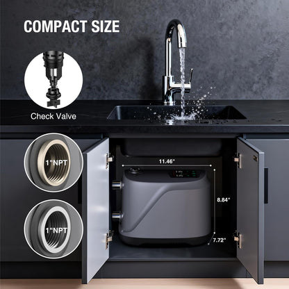 1HP Whole House Water Pressure Booster Pump for Home