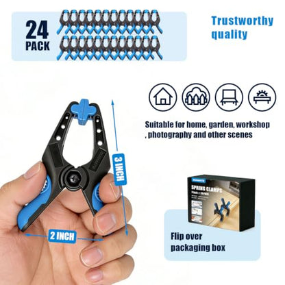 Heavy Duty Plastic Spring Clamps for Woodworking