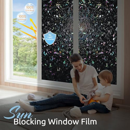Rainbow Window Privacy Film (11.8" x 78.7" / Black)