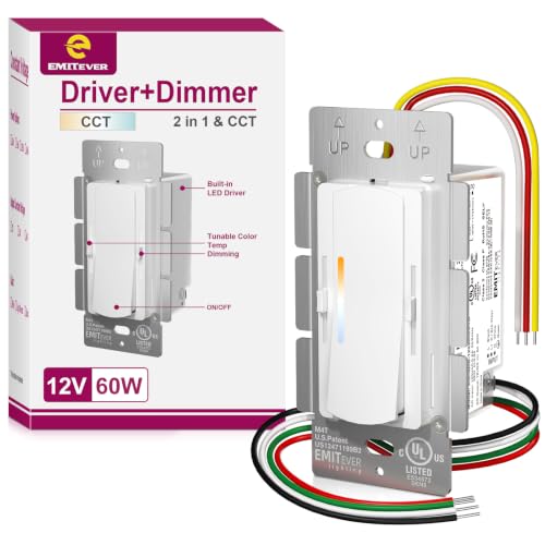 2-in-1 Dimmer Switch&24V 160W LED Driver,UL Listed CCT Adjustable