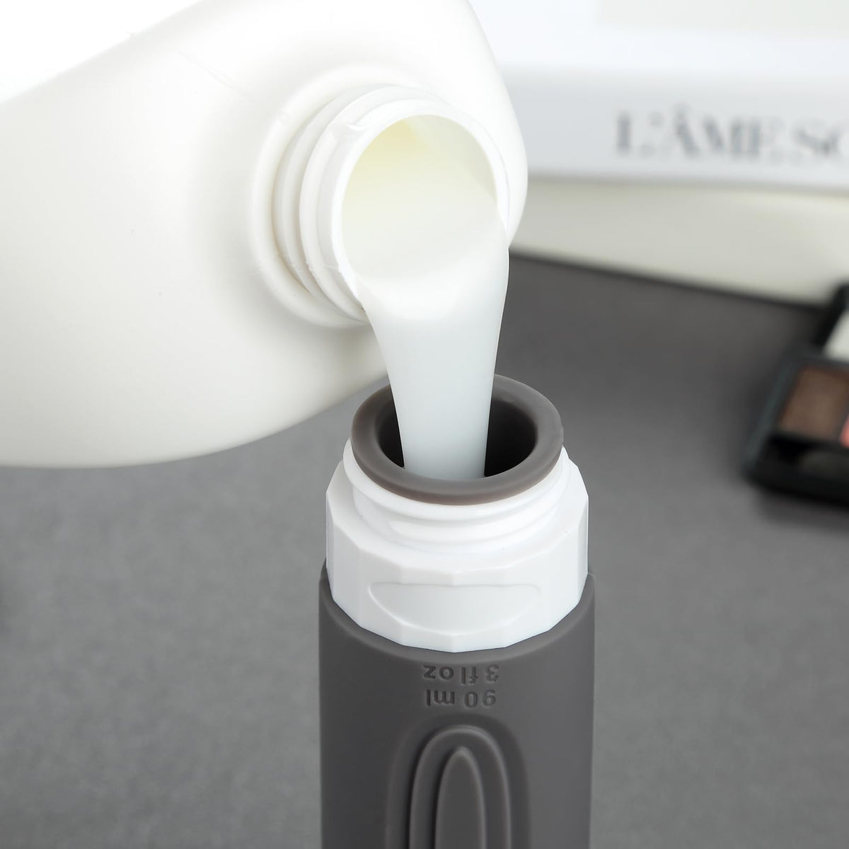 Travel Bottles for Toiletries (Navy-Grey-3oz)