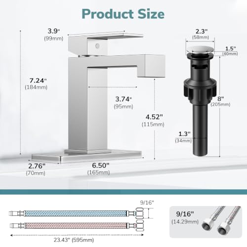 Single Handle Bathroom Sink Faucet
