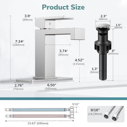 Single Handle Bathroom Sink Faucet