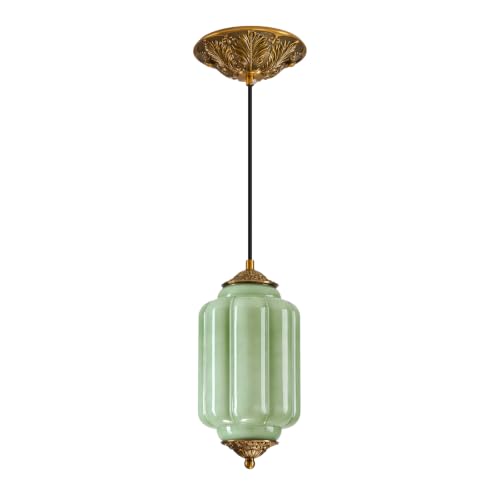 Vintage Glass Pendant Light