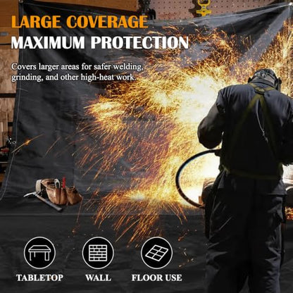 Welding Blanket Heavy Duty Fiberglass Heat Resistant Fabric 1022 °F Fire Resistant Blankets