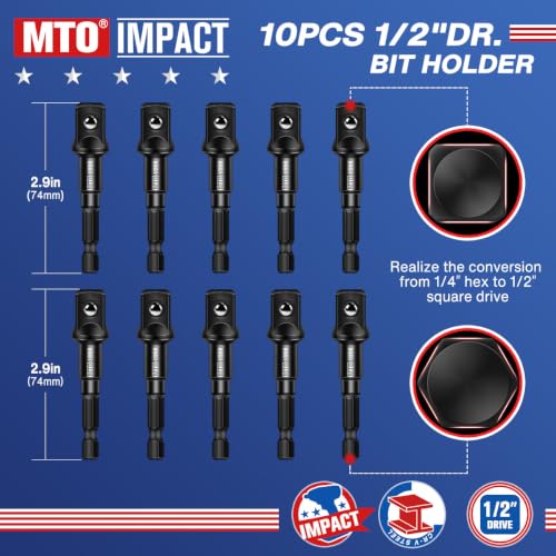 Impact Socket Adapter Set 10PCS