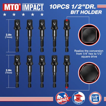Impact Socket Adapter Set 10PCS