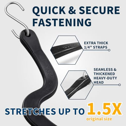 Bungee Cords with 304 Stainless Steel S Hooks